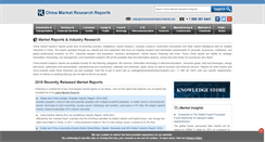 Desktop Screenshot of chinamarketresearchreports.com